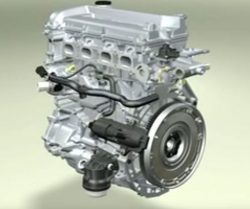 Ford Duratec engine - modelled in I-DEAS CAD software